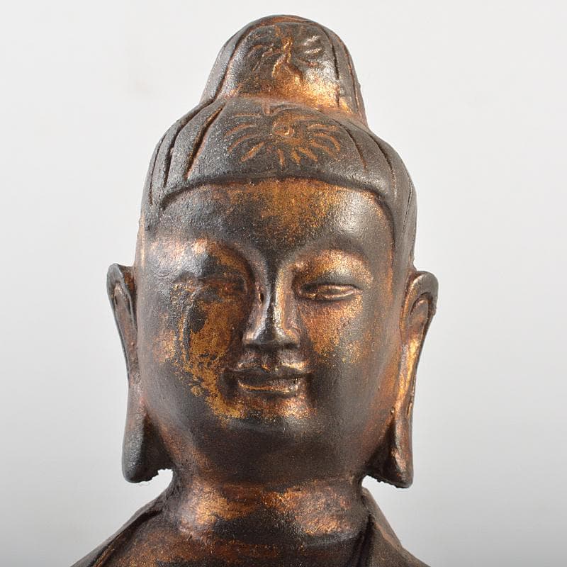 仏教美術　古銅鍍金　チベット仏　仏像　置物　M　R5823