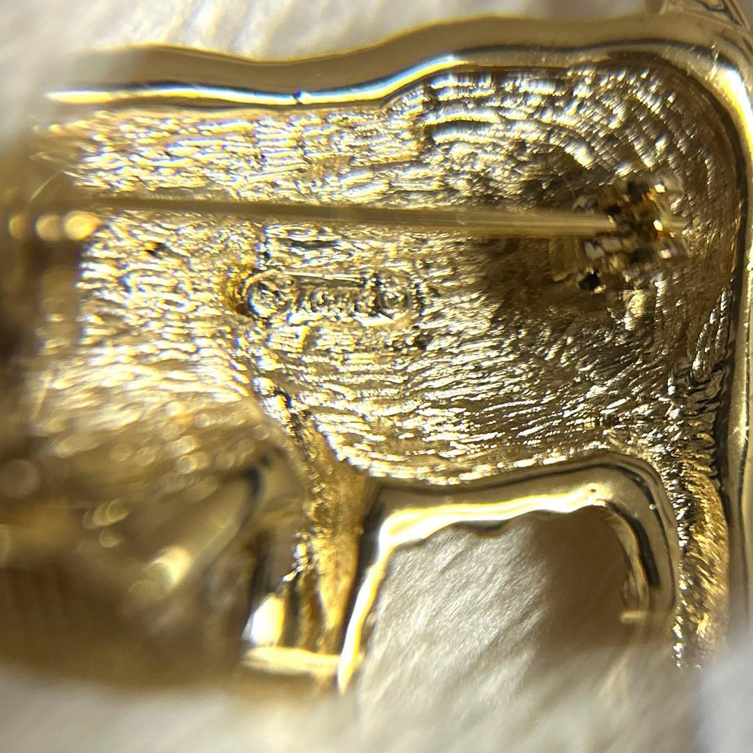 GROSSE グロッセ ワンちゃん 犬 ドッグ dog モチーフ ブローチ