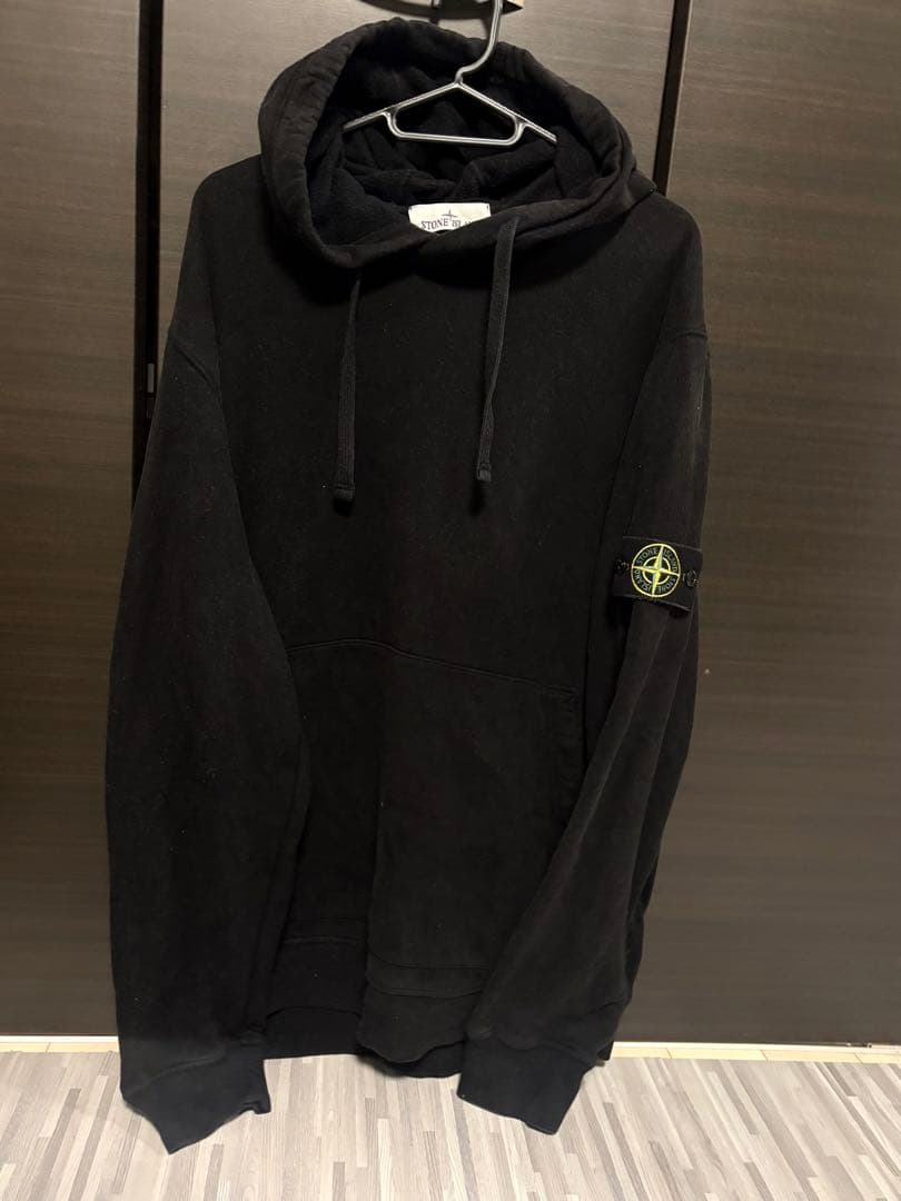 【STONE 】ストーンアイランド　パーカー XXL ブラック