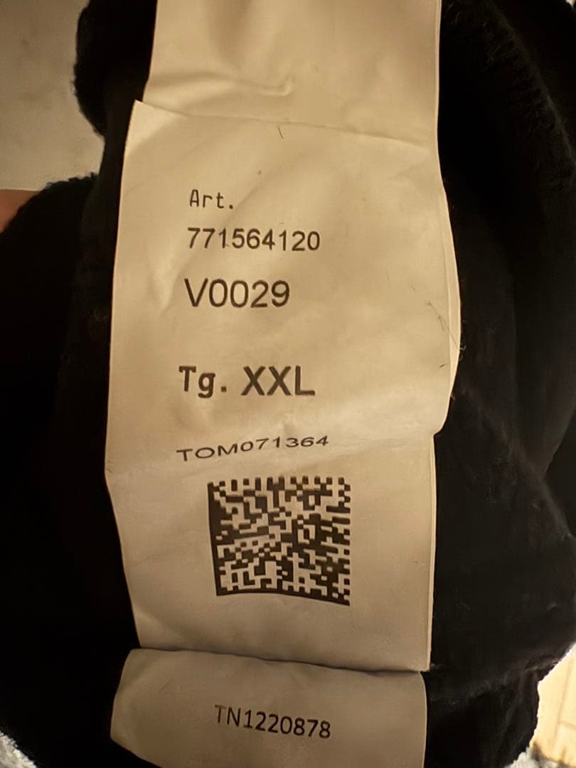 【STONE 】ストーンアイランド　パーカー XXL ブラック