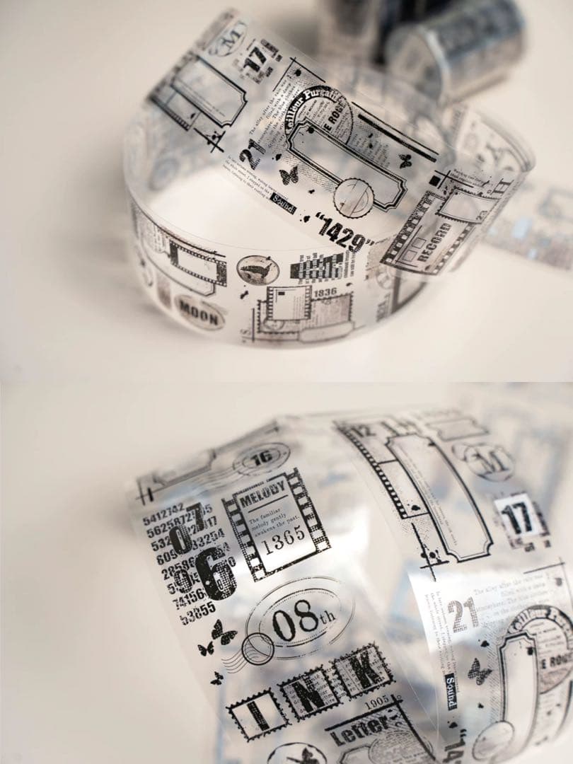 海外マスキングテープ巻売り 余白 装飾マスキングテープ人物マステ