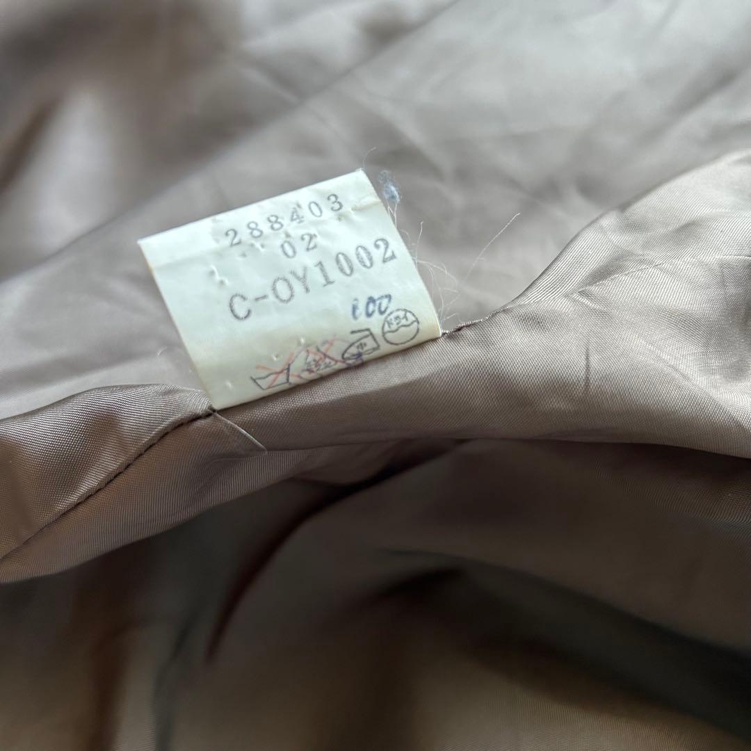 バレンシアガ　チェスターコート　ヴィンテージ　金ボタン　ロング　グレー　①