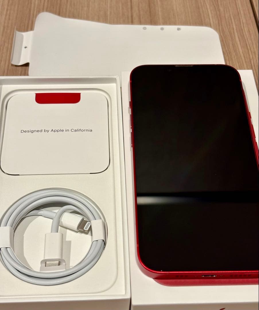 iPhone 13 256G レッド　SIM free　箱付き付属品有り