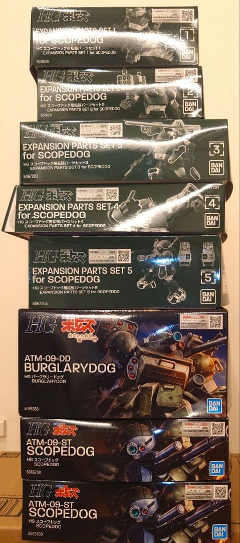 HG スコープドッグ　バーグラリードッグ　拡張パーツセット