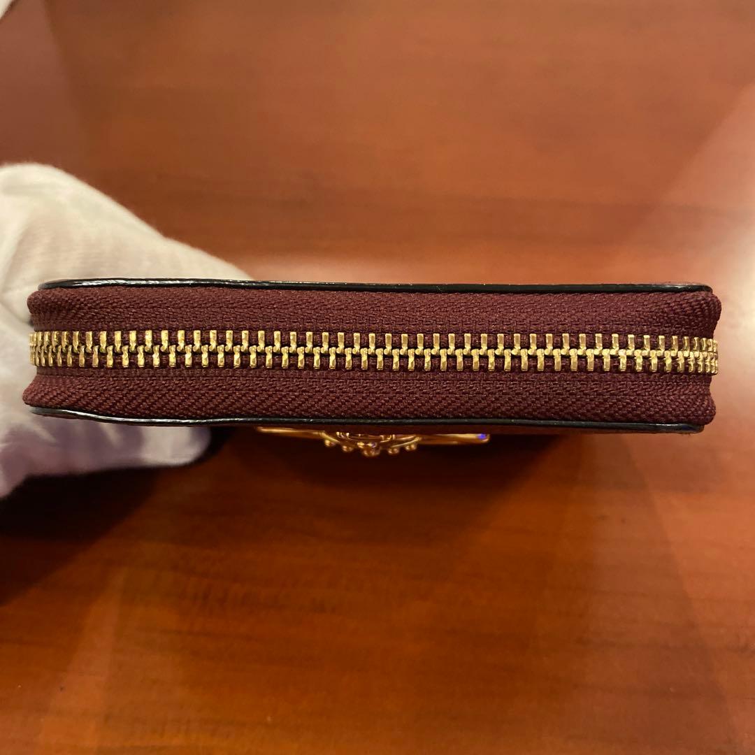 【極美品】ヴィヴィアン ニつ折り財布　金オーブ　エグゼクティブ　ボルドー　赤