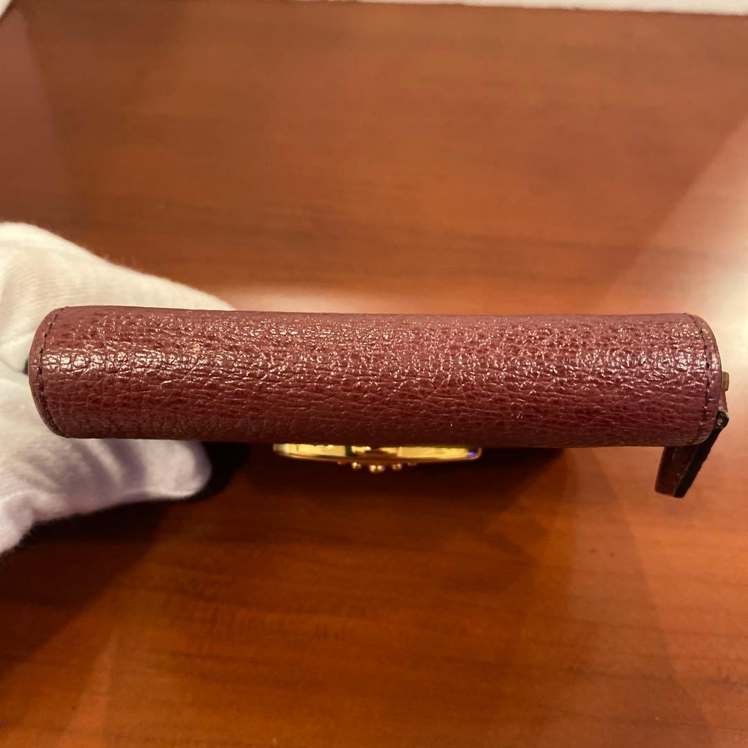 【極美品】ヴィヴィアン ニつ折り財布　金オーブ　エグゼクティブ　ボルドー　赤