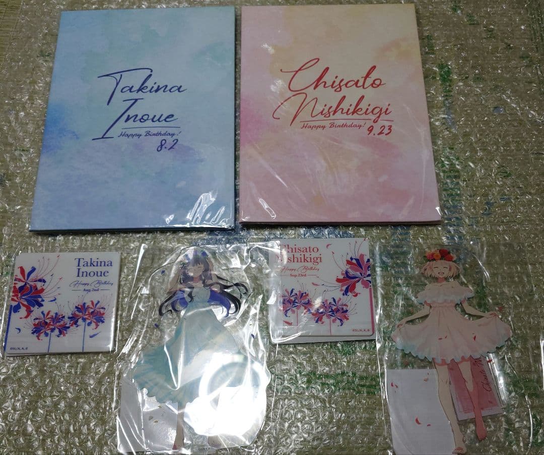 リコリス・リコイル バースデー記念グッズ アクリルスタンド コースター 6点