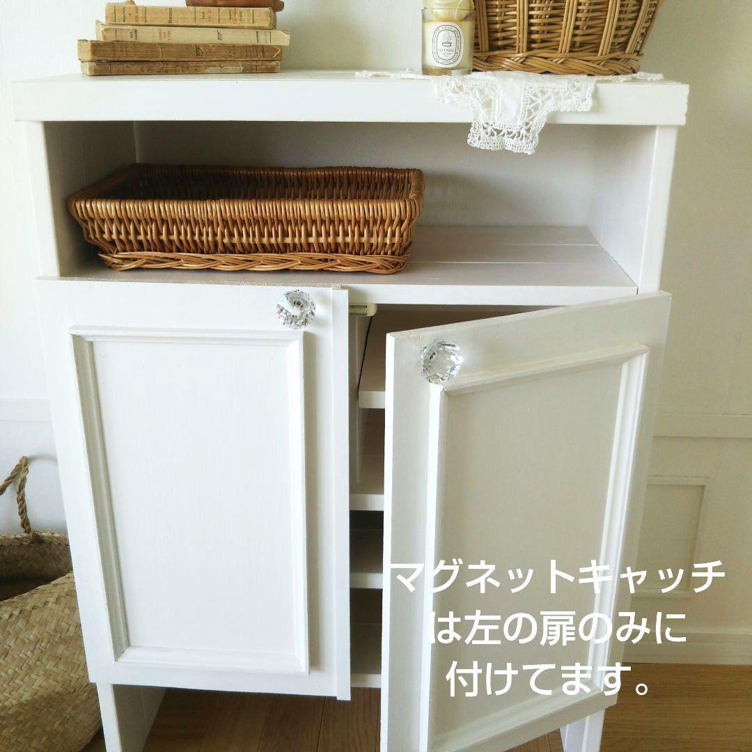 ハンドメイド 木製 キャビネット ホワイト☆
