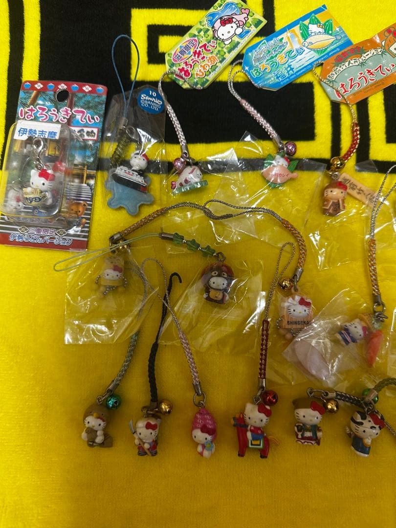 ご当地キティ ストラップ 34個 根付け ファスナーマスコット レトロ