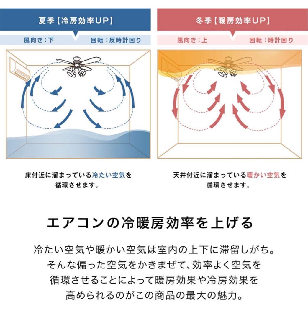 【美品】シーリングファンライト New Mefive（5枚羽根・4灯タイプ）