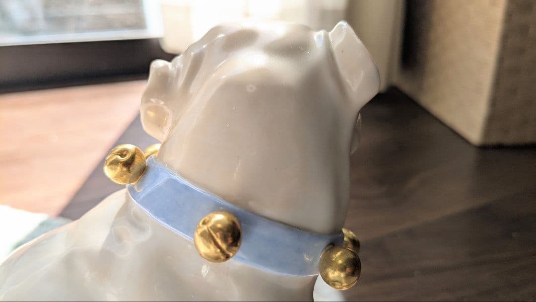 【マイセン】陶器製パグの置物