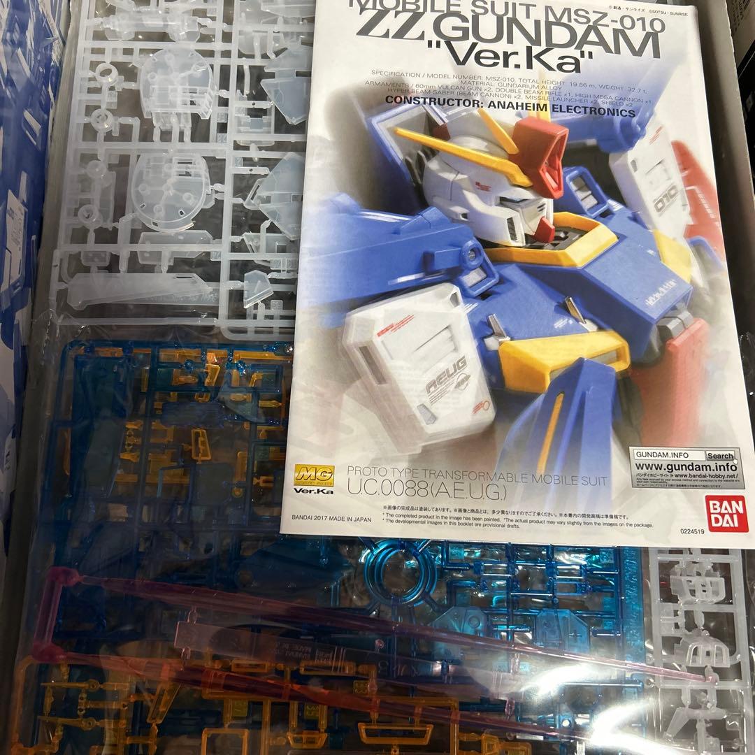 ガンプラ ガンダム MGダブルゼータZZ GUNDAM Ver.Ka HGRG