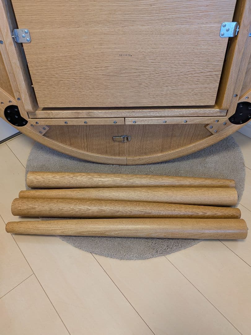 カンディハウス ルントオム D EXテーブル φ105 美品