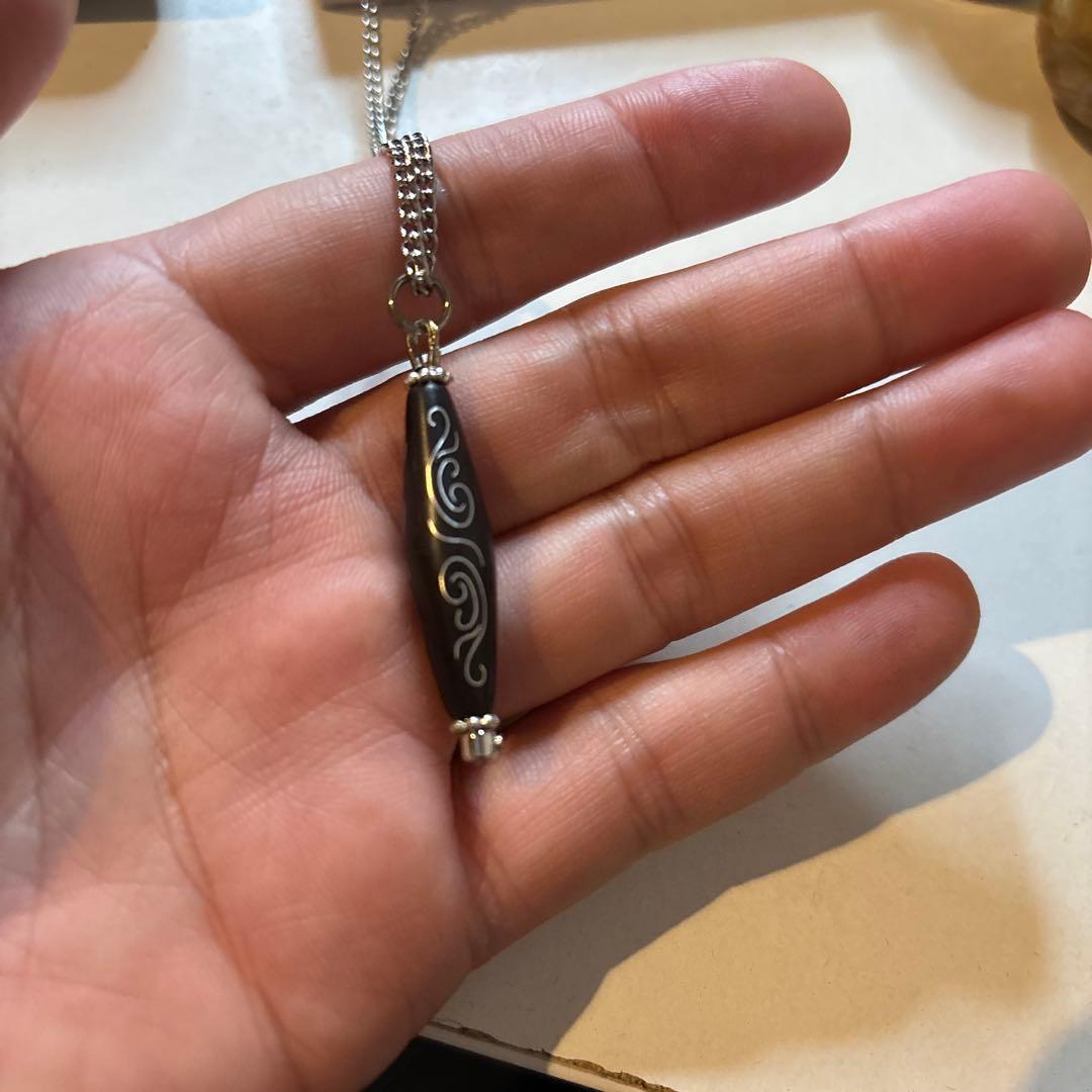 チベット銀線如意天珠！綺麗！ズーンとくる！