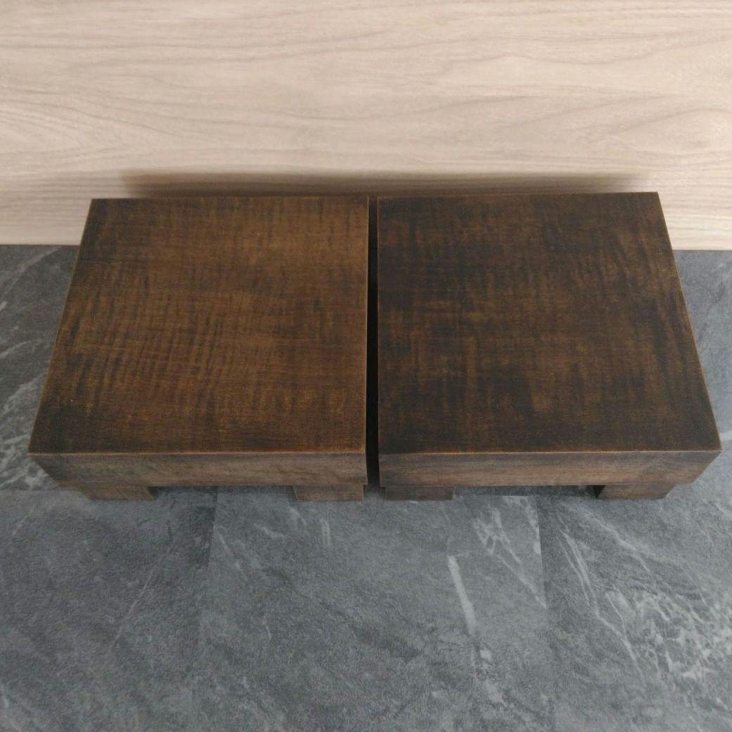 無垢材スピーカースタンド　一対