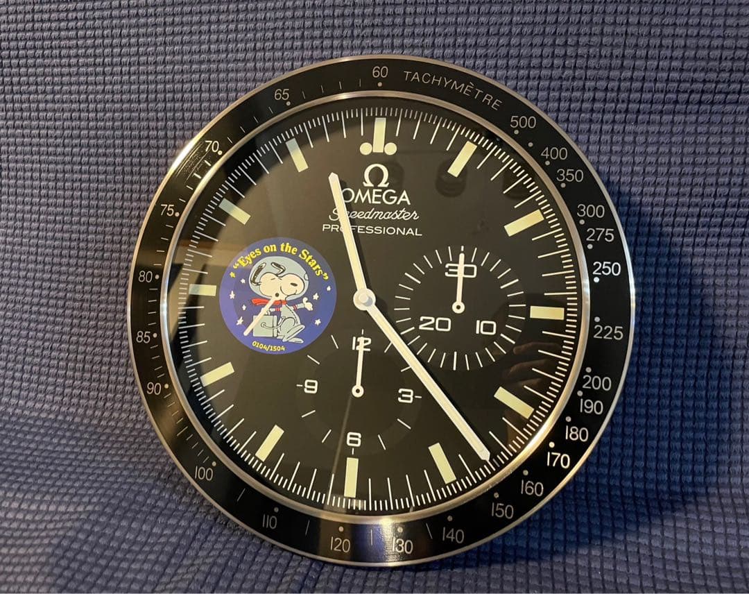 壁掛け時計 オメガスピードマスターモチーフ