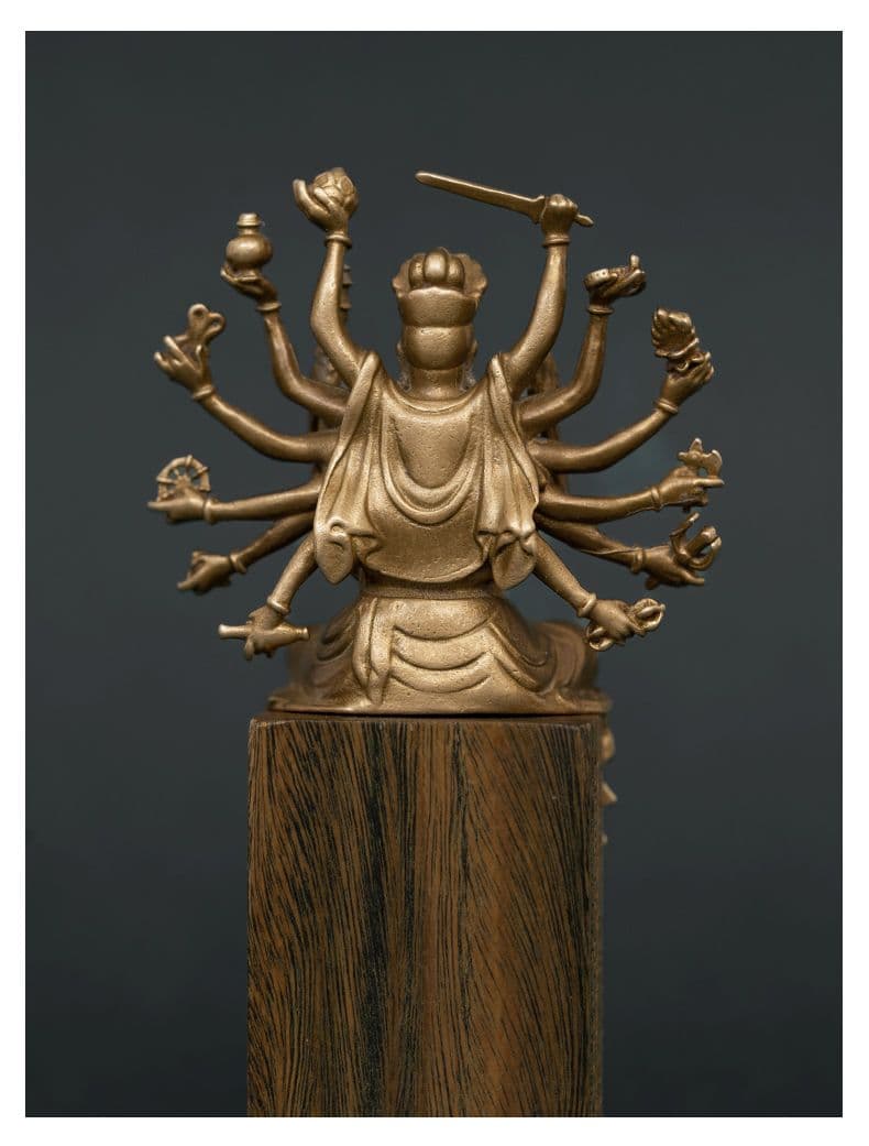 仏教美術 仏像 小仏像 準提菩薩 準提仏母仏像 銅製品 工芸品 置物