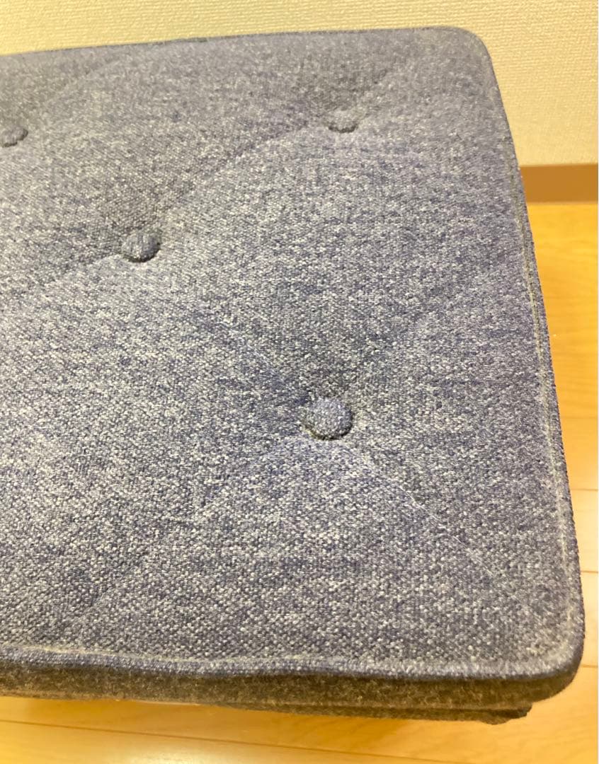 ☆超激カワ！！ カリモク60 オットマン タープブルー ソファ KARIMOKU