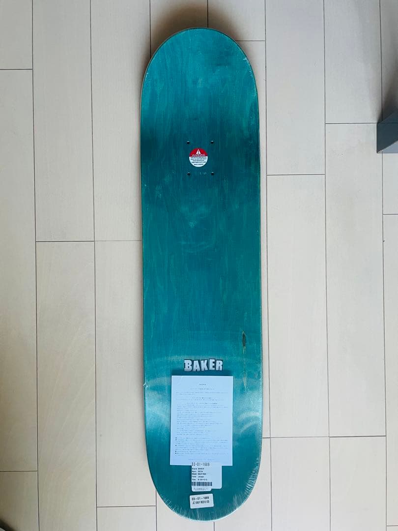 BAKER WAVY RED Jacopo 8.125×31.5　スケボーデッキ