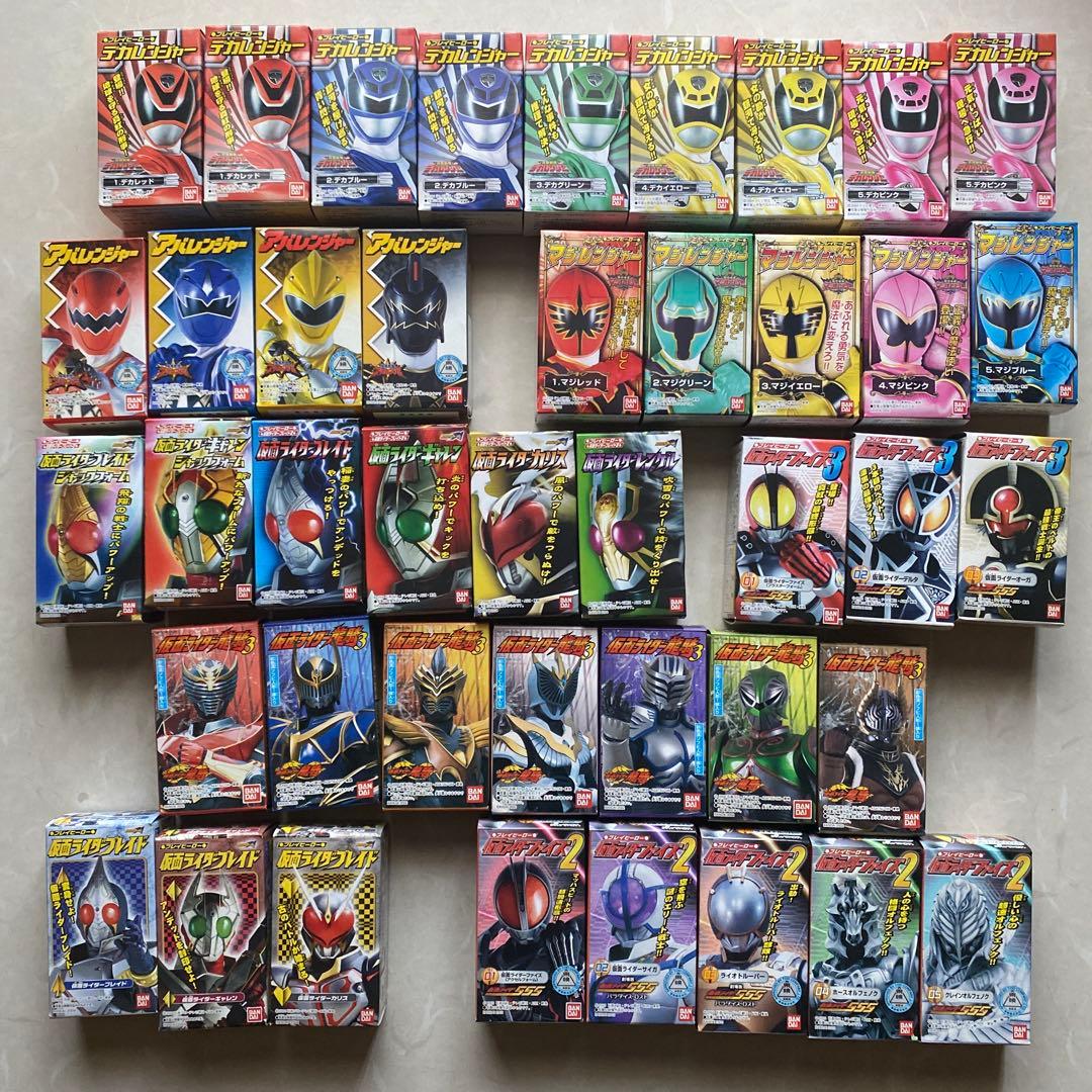 【未開封】仮面ライダー / 戦隊ヒーロー ソフビ 42体 BANDAI