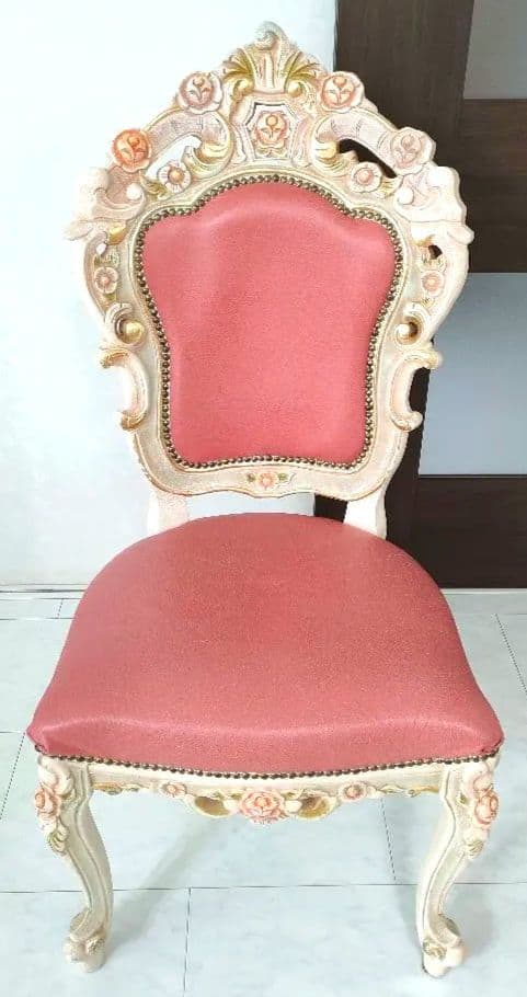 【おけい♛ྀི親孝行中様用】ロココ調 ダイニングチェア 1脚（１つ目）