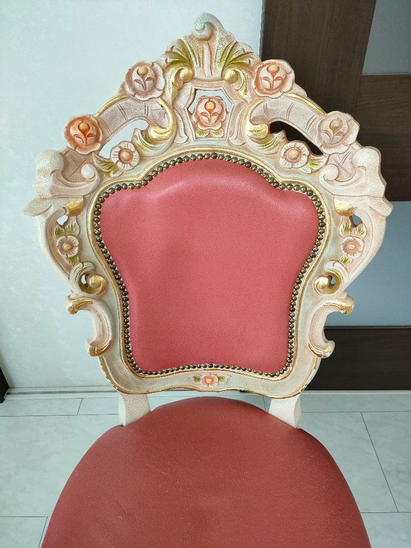 【おけい♛ྀི親孝行中様用】ロココ調 ダイニングチェア 1脚（１つ目）