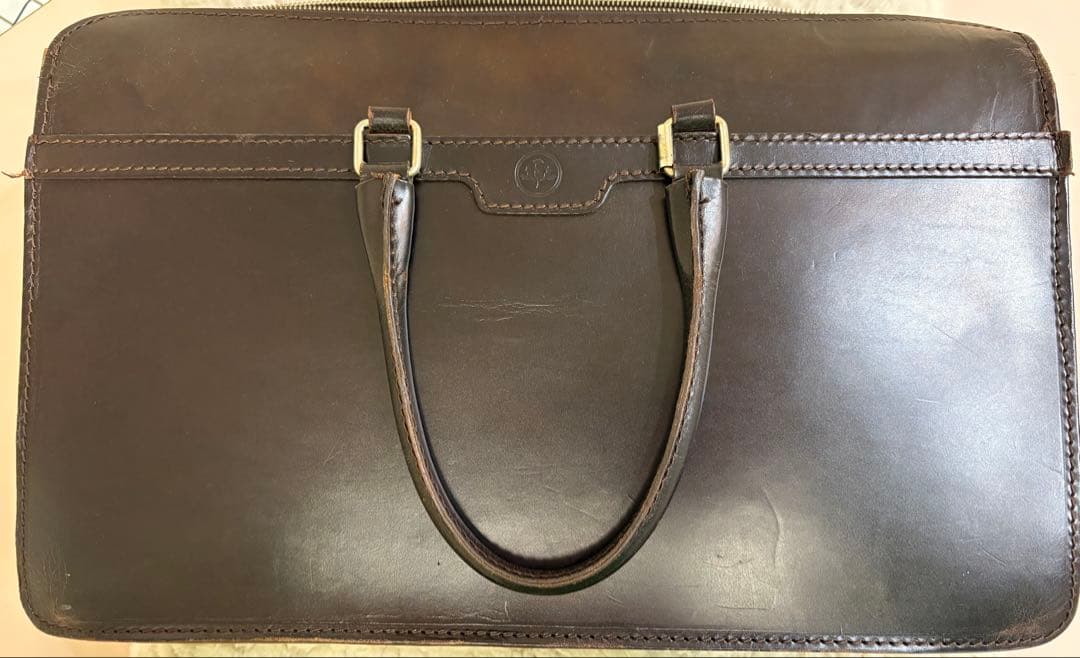 グレンロイヤル　ブリーフケース　ブライドルレザー 軽量 A4 脱着式収納