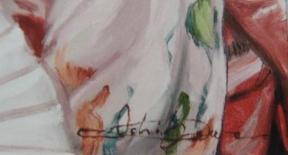 石川善一【身繕い】希少画集画、状態良好、新品高級額装付