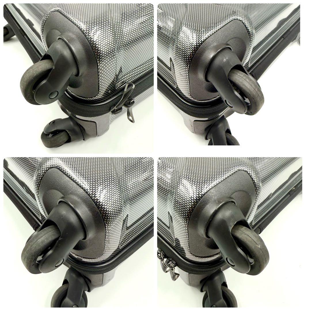 鑑定済 美品 TUMI トゥミ コンパクトキャリーオン 25L カーボン