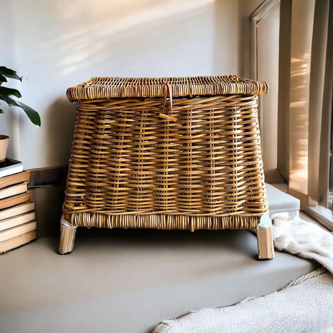 インテリアバスケット　アラログ　チェスト　蓋付きバスケット