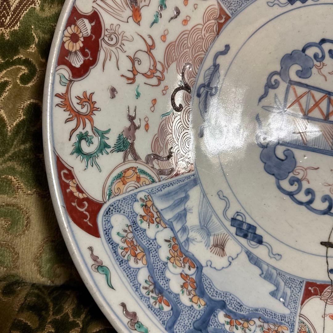 特大！47.5センチ　古伊万里　大皿　江戸時代　富貴永春