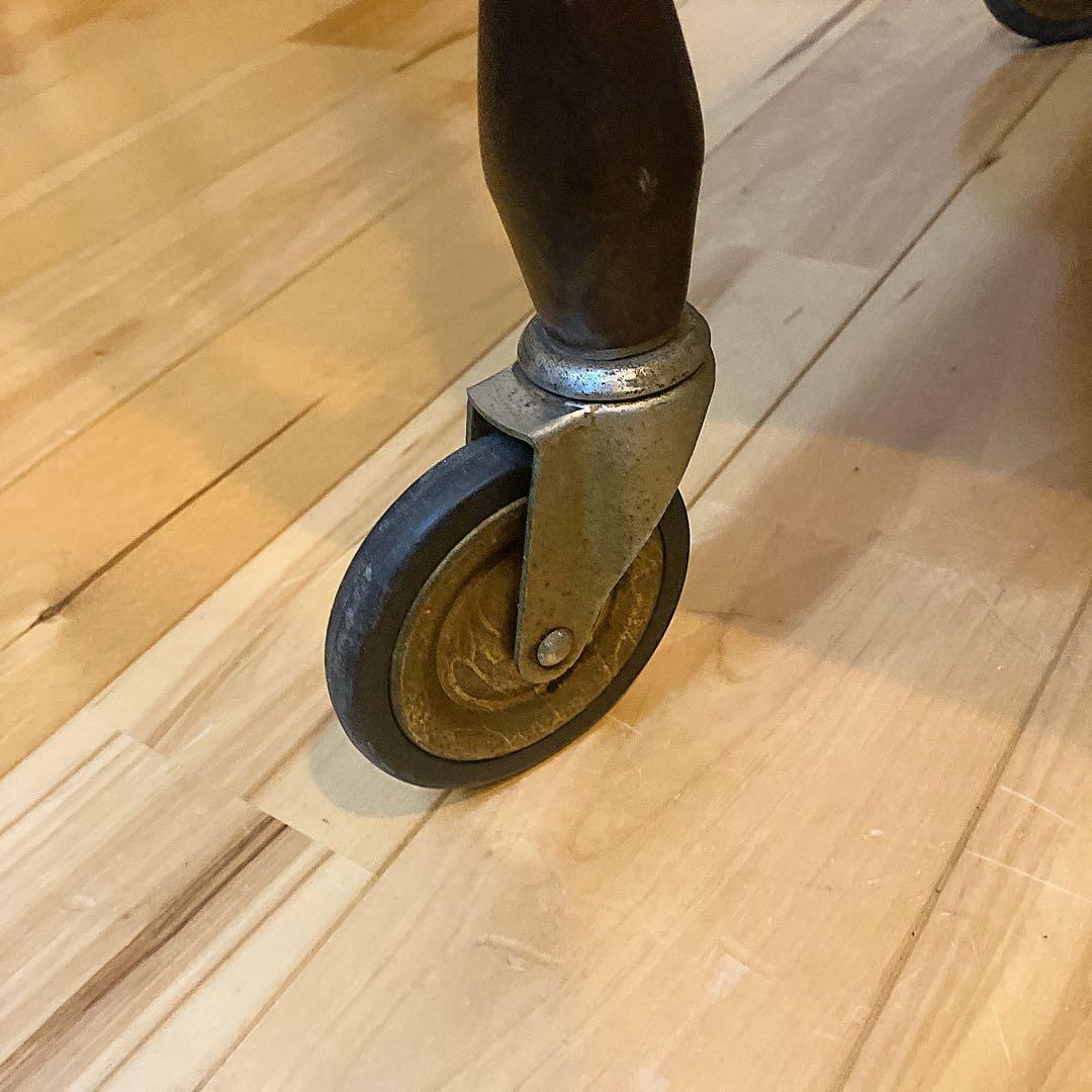 美品　レトロ調　木製カート　ワゴン　キッチン　アンティーク