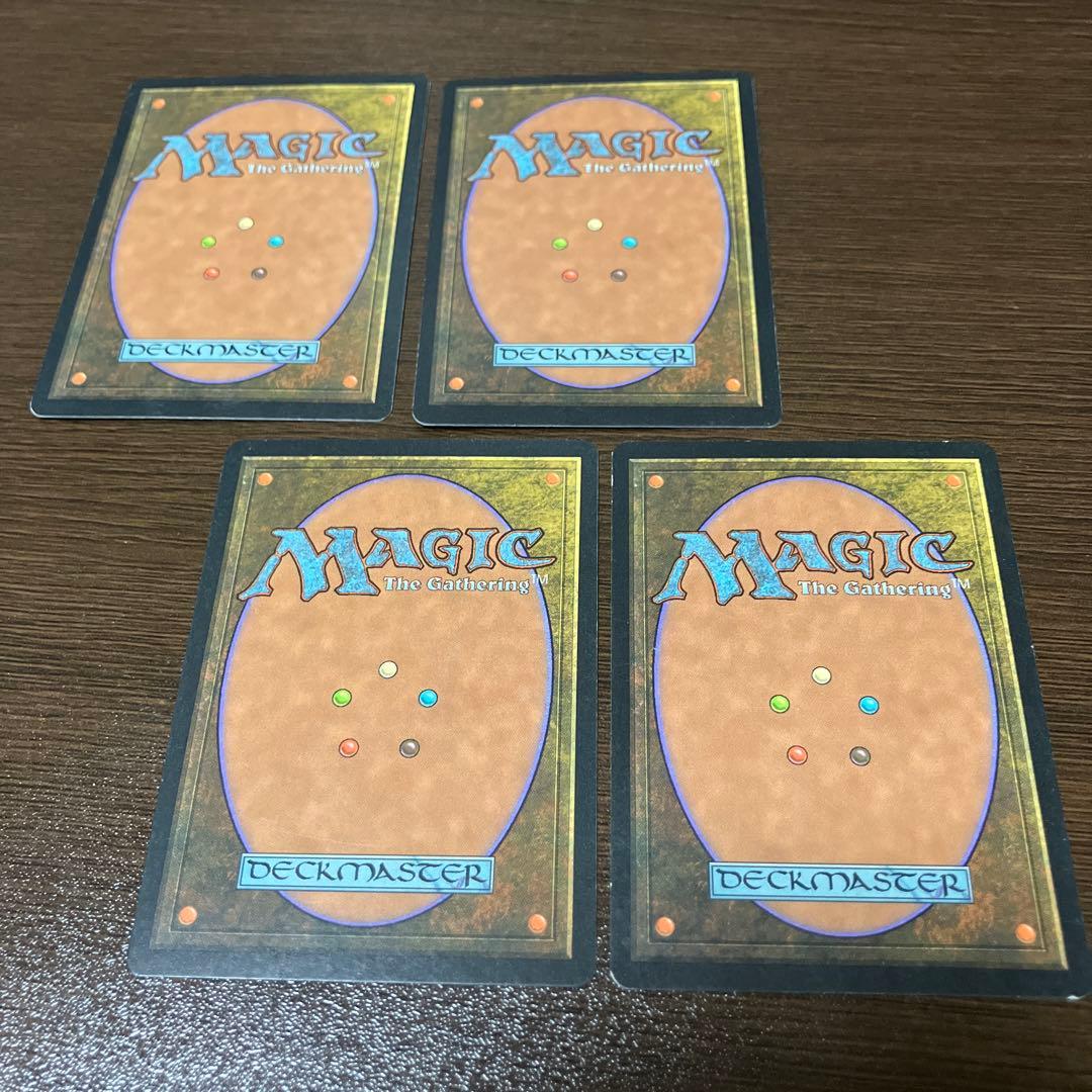 MTG TMP 呪われた巻物 4枚 日本語版