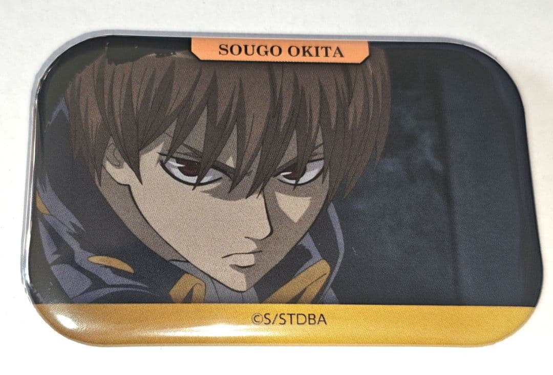 銀魂 沖田総悟 スクエア缶バッジ キャラポップストア 沖田祭 開封品