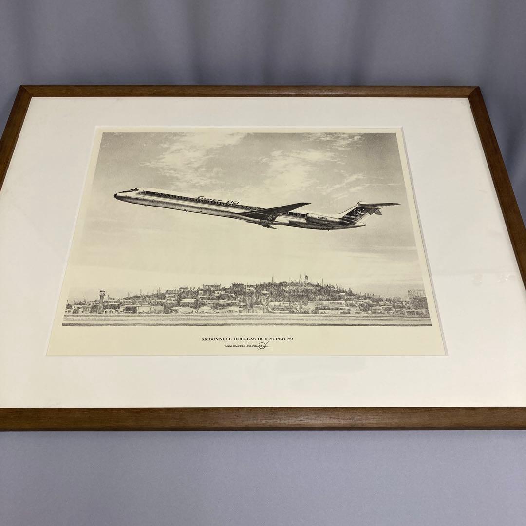 「MCDONNELL DOUGLAS DC-9 SUPER 80」アートポスター