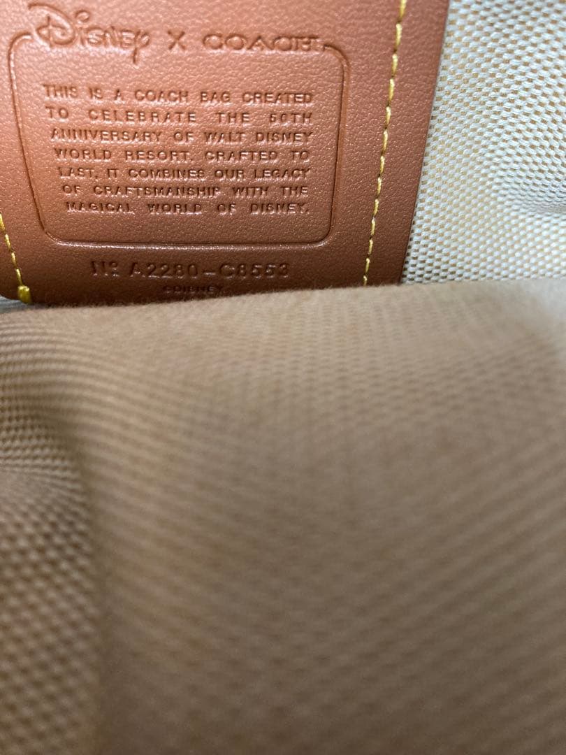 ご予約品【DISNEY×COACH】ディズニー50周年 ショルダーバッグ