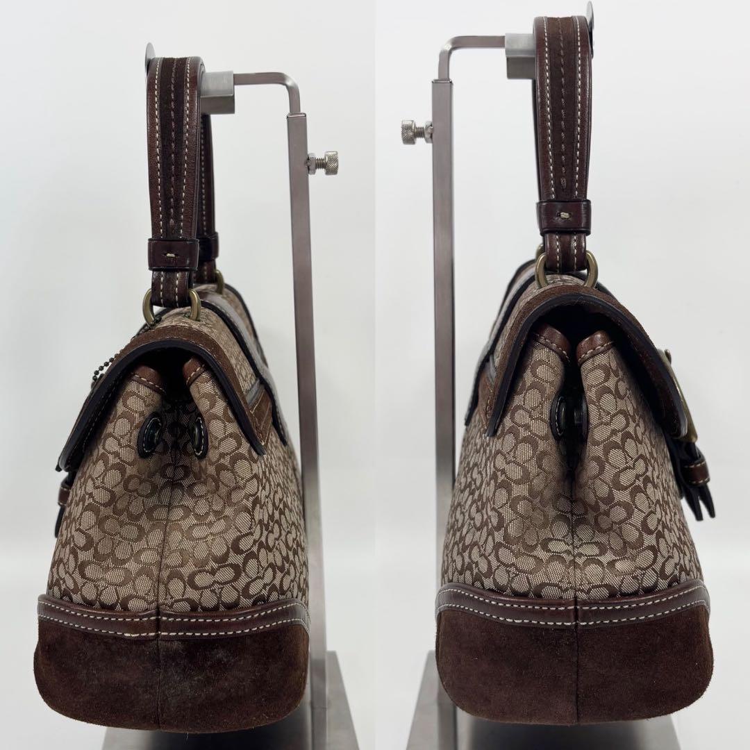 COACH コーチ ソーホー スエード ハンドバッグ ブラウン 7078 y2k