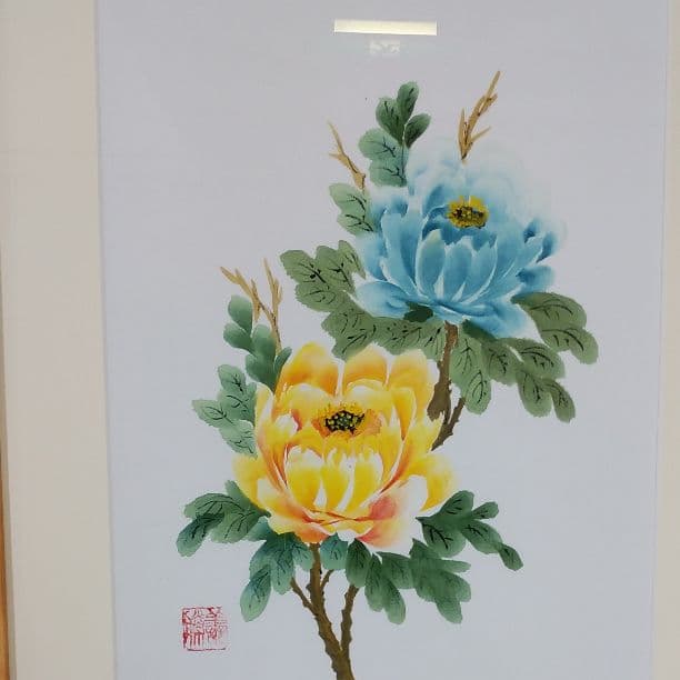 絵画 　富貴牡丹