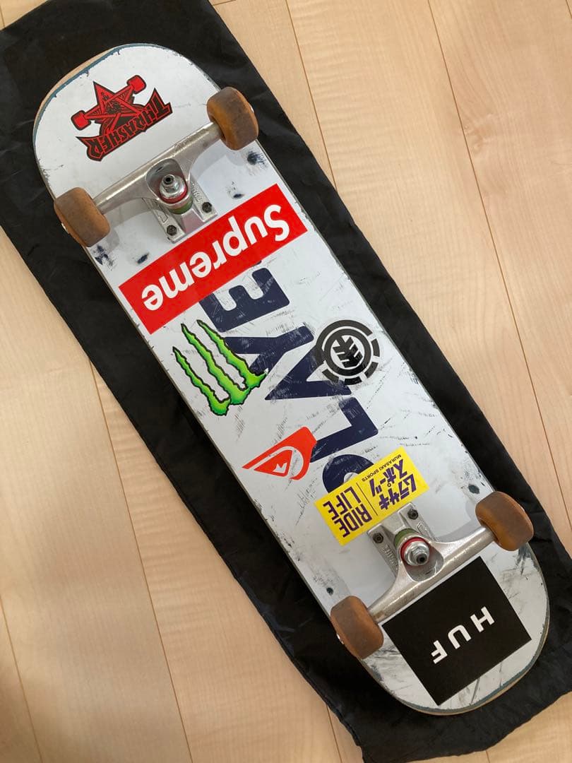 スケボー スケート スケートボード デッキ コンプリート THUNDER ホロー