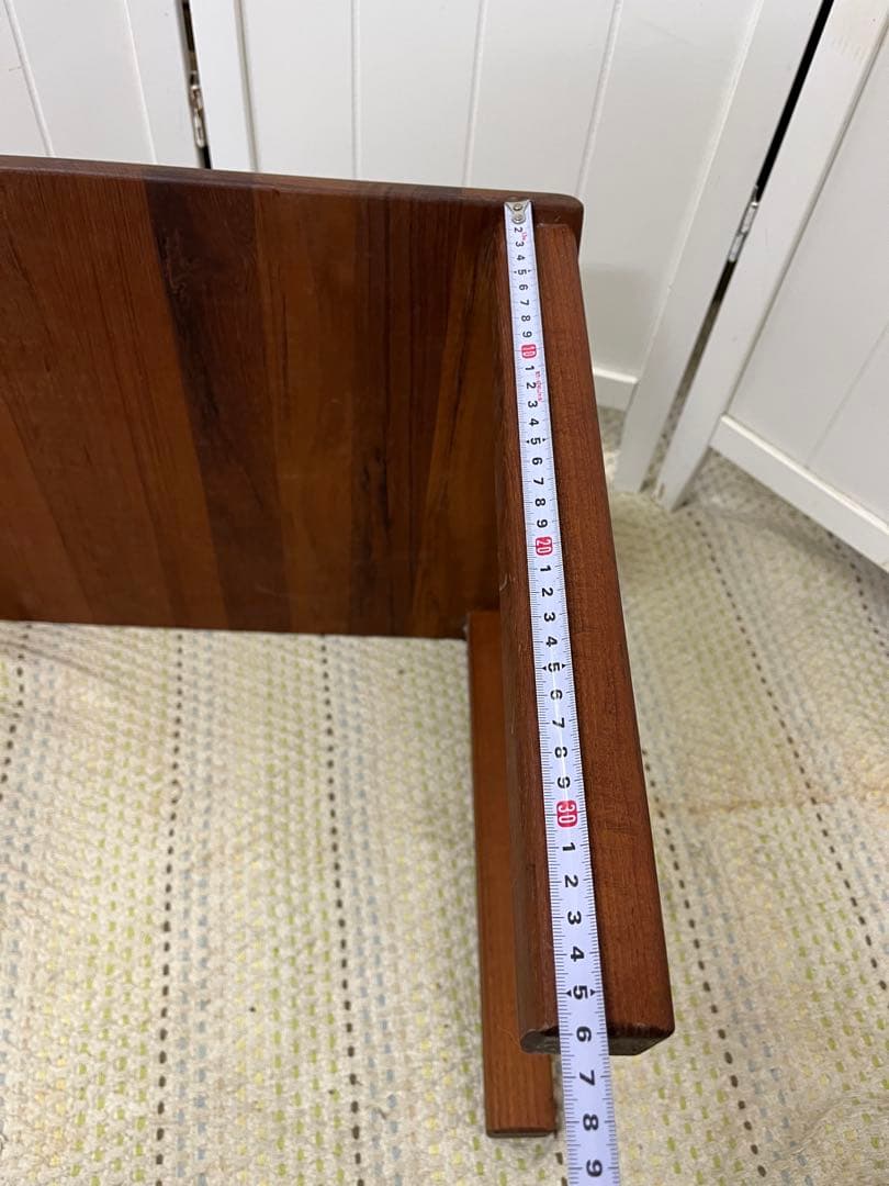 送料込み！　チーク無垢　サイドテーブル　ローテーブル　花代　北欧　ビンテージ