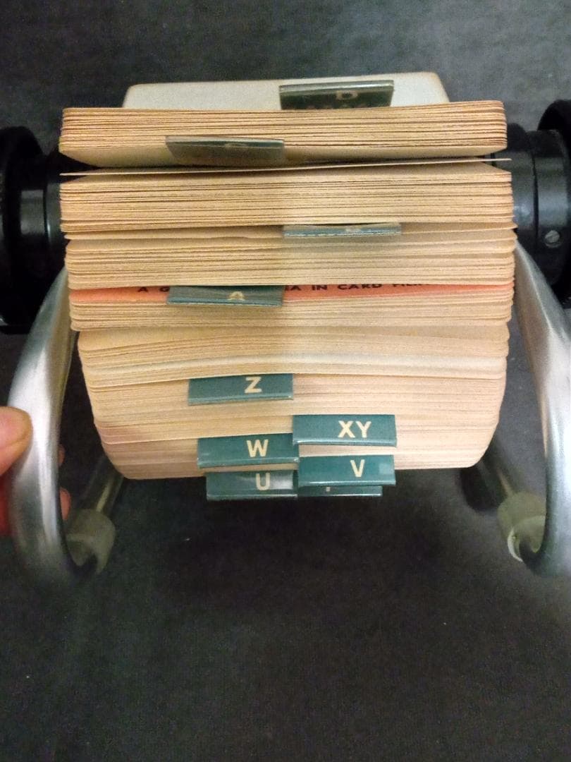 ROLODEX　ROTARY CARD FILE回転式卓上カードホルダー住所録