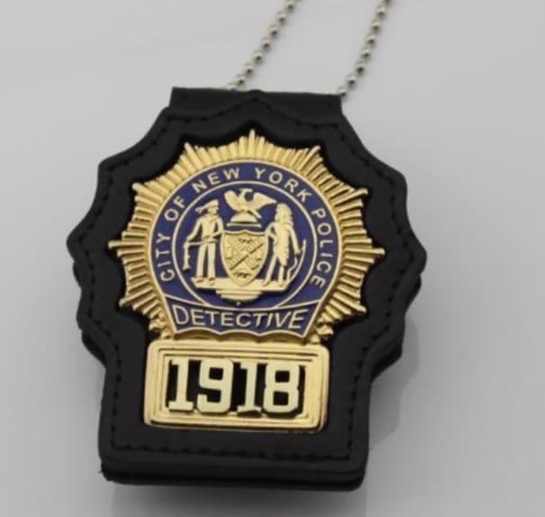 NYPD DETECTIVE 刑事バッジ+ケース