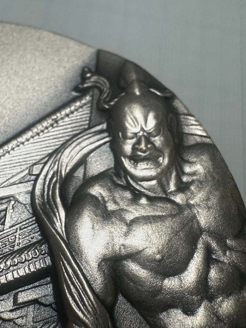 純銀メダル　国宝章牌　法隆寺　造幣局　157g