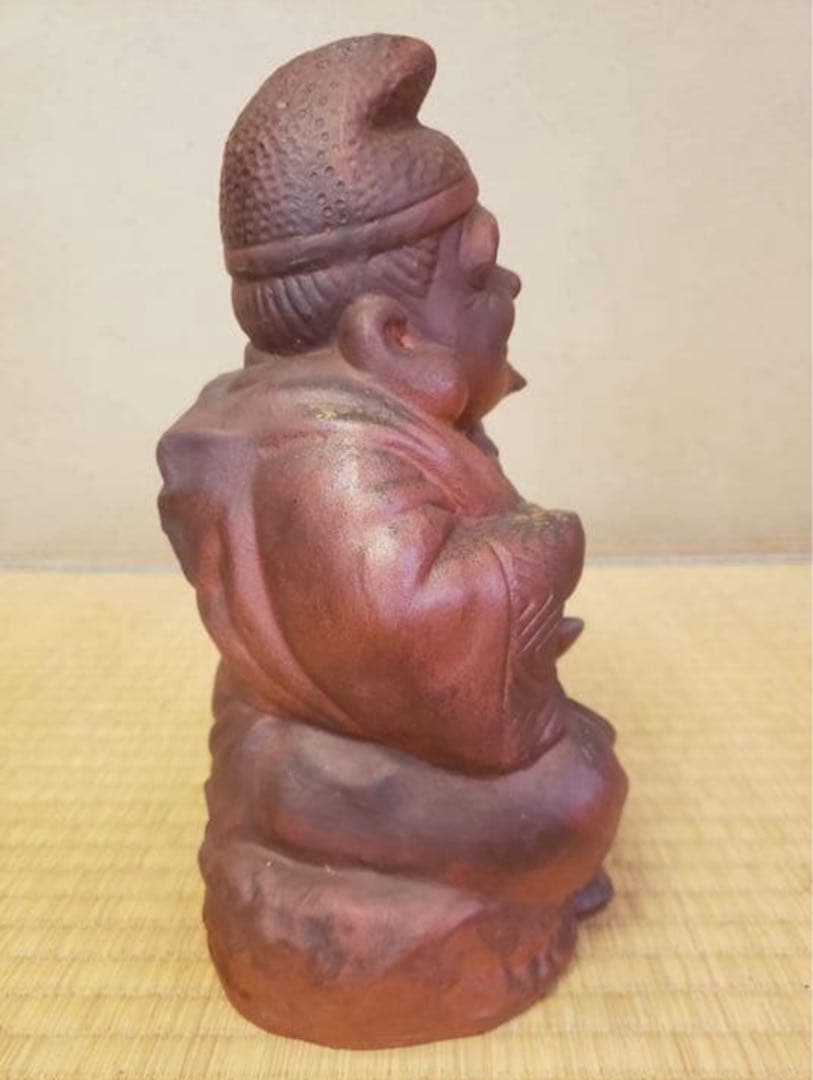 福の神像 陶器製 置物 大黒様　恵比寿様　高さ約25㎝　113