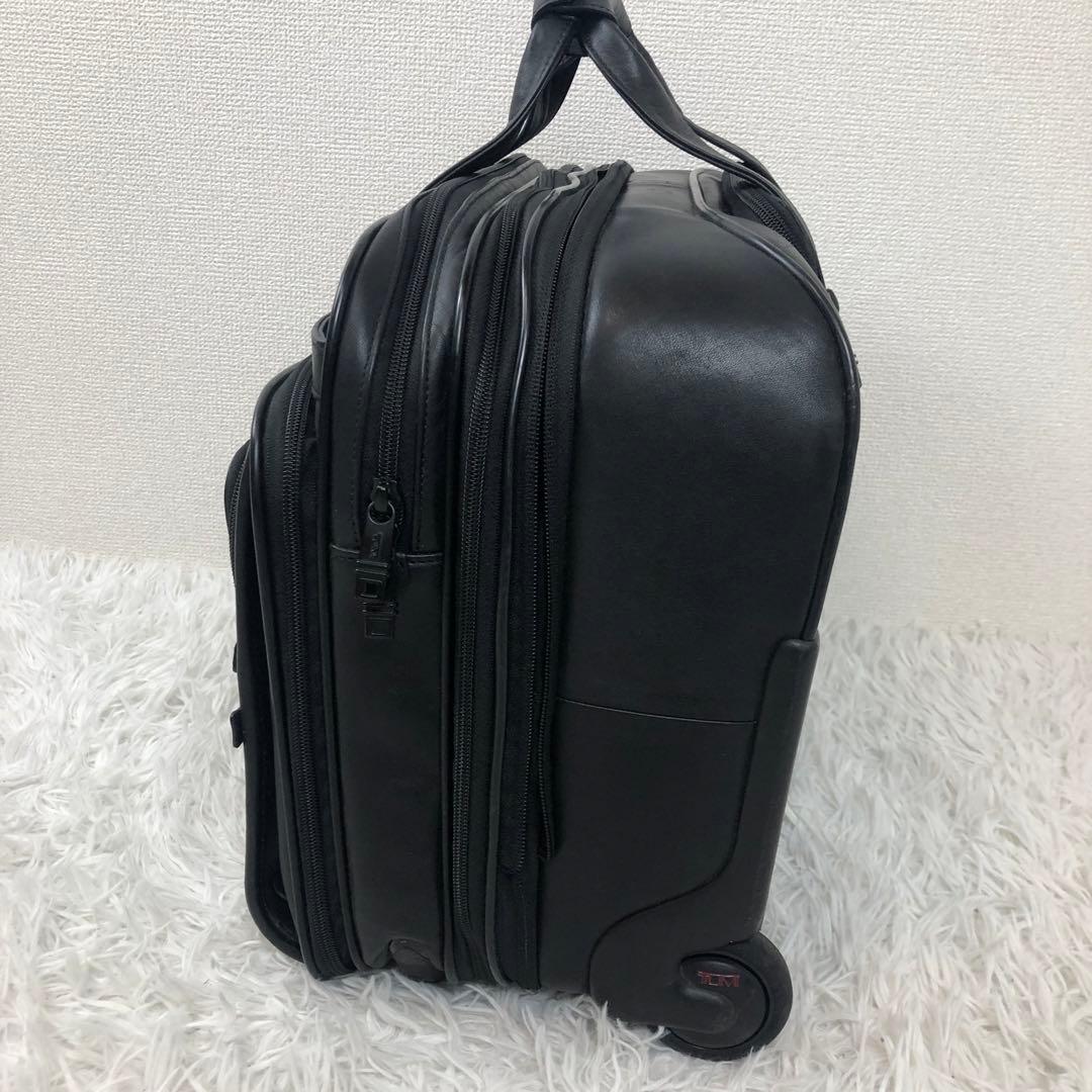 希少✨️TUMIビジネスキャリーケース オールレザー 機内持ち込み ナッパレザー