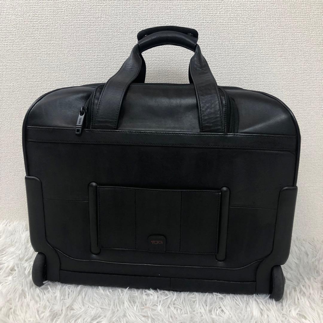 希少✨️TUMIビジネスキャリーケース オールレザー 機内持ち込み ナッパレザー