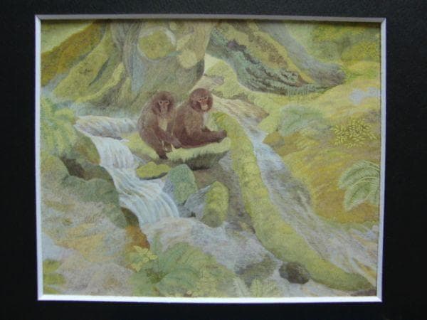 猪熊 佳子 【泉】 希少画集画、状態良好、新品高級額装付