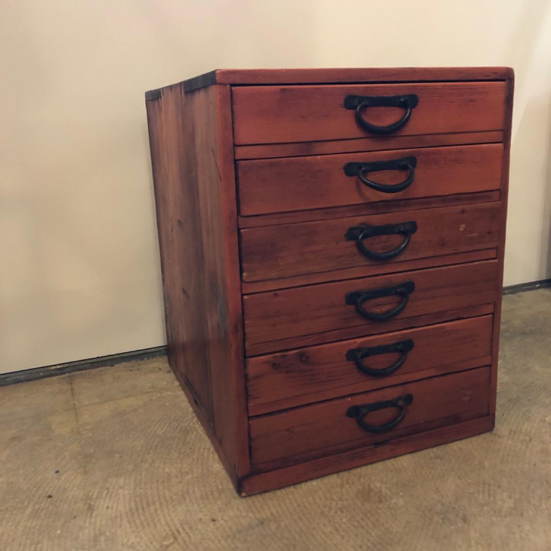 昭和レトロ　ヴィンテージ　アンティーク　引き出し　木製箪笥　蚤の市　古道具