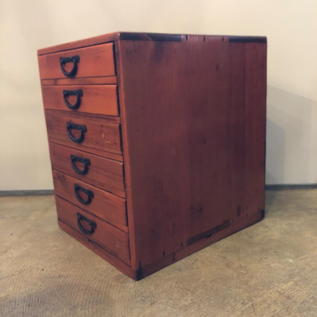 昭和レトロ　ヴィンテージ　アンティーク　引き出し　木製箪笥　蚤の市　古道具