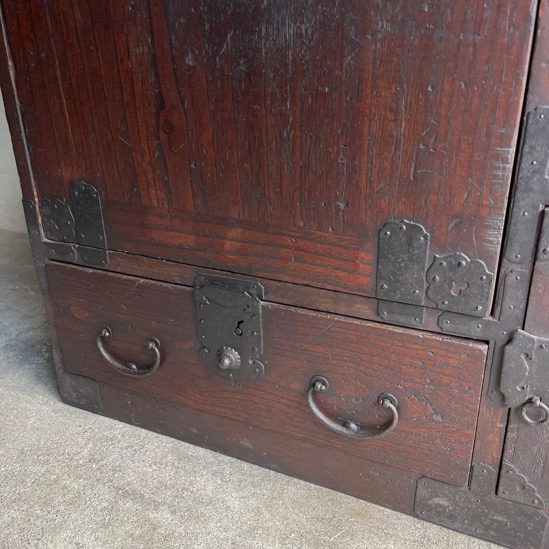 小箪笥 和製アンティーク 箪笥 時代箪笥 小物収納 引き出し 帳場箪笥　骨董